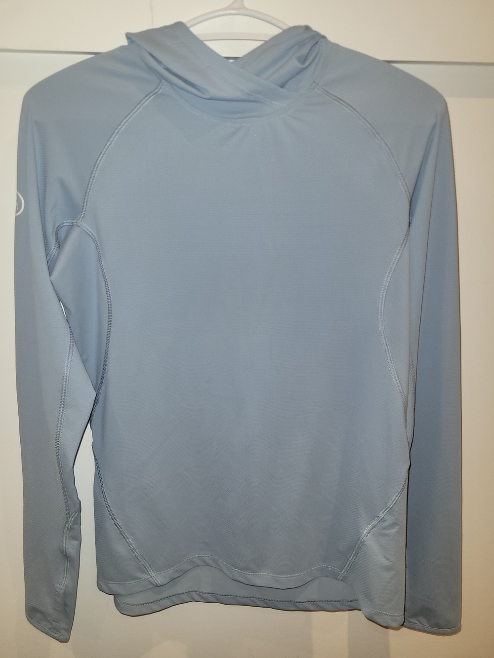 Light Blue Women's Performance Hoodie Sweatshirt.never Worn Size Small